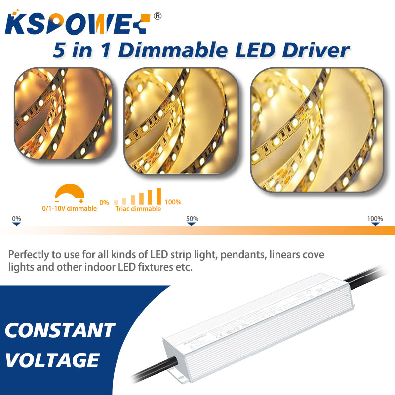 200w 300w 0-10v LED Dimmer OTP Output Frequency 60Hz Aluminum Case 0-10v Dimming Driver