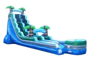 China Amusement Water Slide Bounce House , Inflatable Slip N Slide Heavy Duty 15*6*7m factory