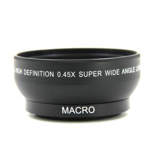 China Black 0.45X Full Frame Wide Angle Lens 180 Degree For Sony Conversion Lens factory