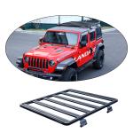 Universal Car Top Luggage Carrier Roof Rack for Jeep Wrangler Jl in Black Powder