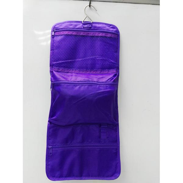 China Purple Non Woven Fabric  Electronics Organizer Travel Case With Three Layer factory