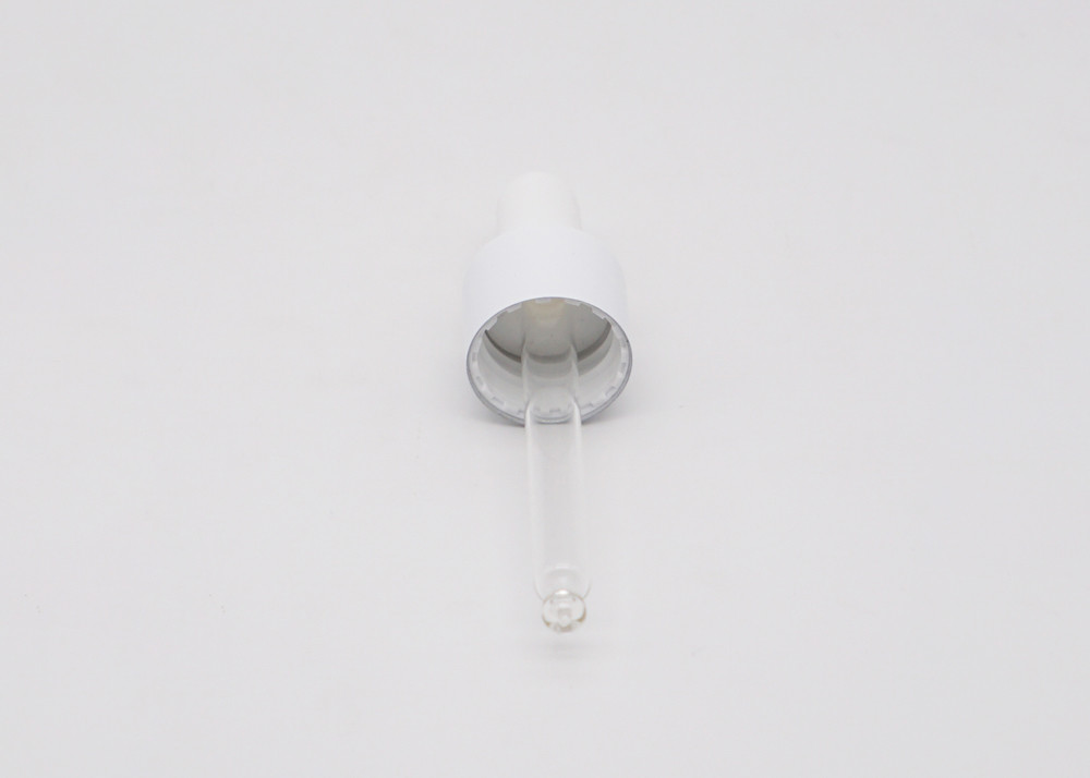 Threaded 18/410 White Essential Oil Dropper Bottle Tops
