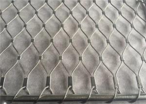 China Balcony Balustrade Infill Stainless Rope Mesh Steel Architecture System For Fence factory