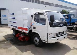 China 95HP Dongfeng 4X2 Street Sweeper Vacuum Truck , 5CBM City Street Sweeper Truck factory