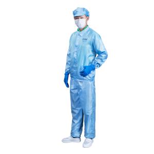 China esd Lab Coats Antistatic Cleanroom Work Clothes ESD Garment White Clothing Clean Room Garb factory