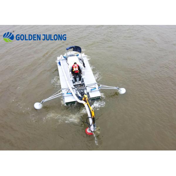 Customized Multifunctional Amphibious Dredging Machine With Lightweight Hull