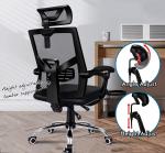 Staff Backrest Lifting Rotary Staff Office Chair Explosion Proof Steel Feet