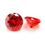 Wholesale 3A Colors CZ Stones Round Cut 3.0mm-9.0mm Cubic Loose Moissanite