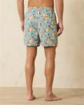 Custom Swim Trunks Men Quick Dry Floral Print Inseam Stretch Board Shorts With