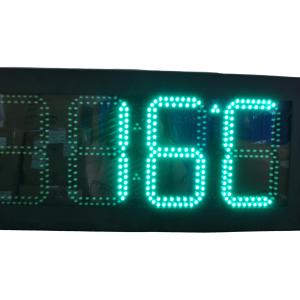 China 8&quot;-72&quot; Digit Height Outdoor Digital LED Time And Temperature Panel Time Temp Signs factory