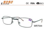 New design high quality fashionable reading glasses ,made of metal frame