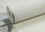 Embossed Asian Inspired Wallpaper , Leaf Pattern Washable Vinyl Wall Coverings