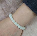 Ladies Luminescent Stone Bracelet With Natural Night Pearl Beads
