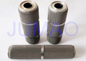 China High Performance Pleated Filter Element With 316L Stainless Steel Material factory
