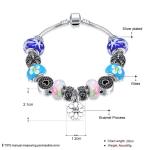 SJ New Arrival Jewelry SJPDRH051 Sakura Pendant Love Heart Round Colorful