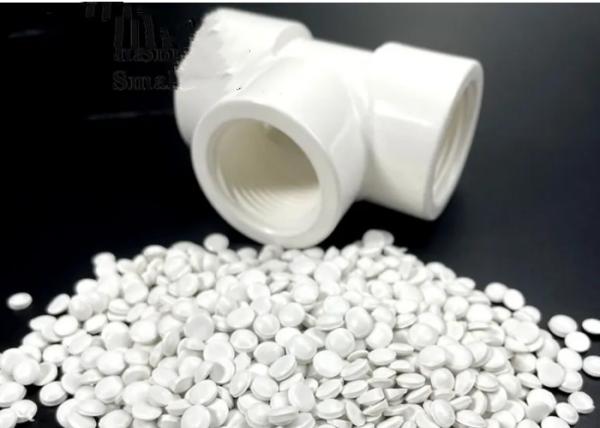 Rigid PVC Granules For Pipe Fittings Rigid Glossy Small Bend Sewage Plain Drawn