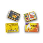 48mm matches Custom Name Logo PrintingBox Matches Wooden White Black Orange Tip
