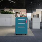 Round Edge Under Desk cold rolled Steel Mobile Pedestals