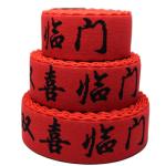 30mm 34mm Textile Elastic Band Red Jacquard Webbing Tape