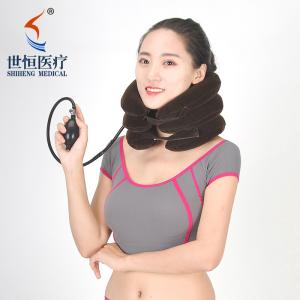 China Medical cervical traction inflatable air neck traction collar covers factory