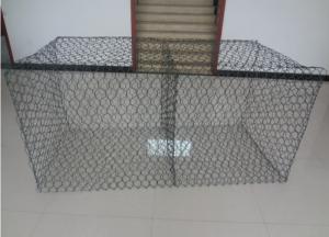 China 2x1x1m Hex Welded Galvanized Gabion Box Al Coated 2.2mm Tie Wire factory