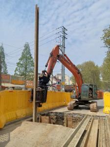 China Bottom Clamp Force 550kn Pile Excavator Mounted Vibratory Hammer factory