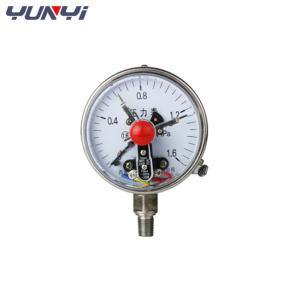 China Stainless Steel Hydraulic Electric Contact Manometer Medical Oxygen Pressure Gauge factory