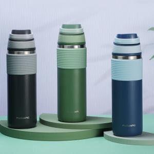 China Leak Spill Proof 316 Stainless Steel Vacuum Bottle 500ml With Handle Personalised Metal Water Bottles Easy Cleaning With Wide Mouth factory