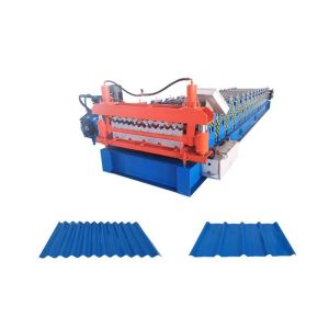 trapezoidal and corrugated roof Wall Sheet Double Layer Roll Forming Machine for