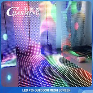 ROHS Flexible LED Mesh Screen Multiscene Practical Waterproof P55