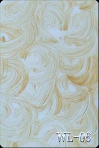 China Yellow Whirlpool Cast Acrylic Plastic Perspex Sheet Crafts 1040x620mm factory
