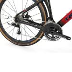 Red 9.6KG Gravel Race Bike , 54cm Road Bike Disc Brake For Adult