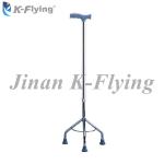 3 Point Base Metal Medical Rehabilitation Equipment Adjustable Walking Sticks
