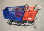 5 Inch Wheel Plastic Shopping Trolley Convenient Reusable 120kg Capacity