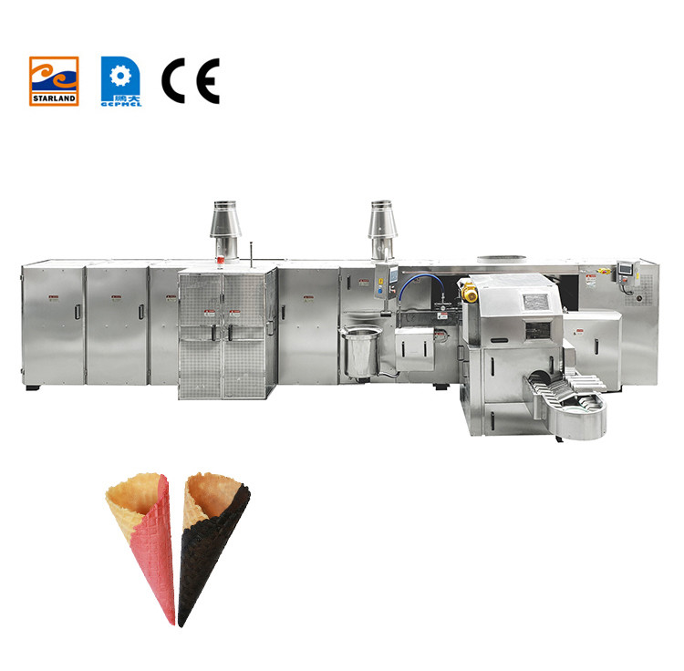 Snow Sugar Cone Production Line Automatic Ice Cream Cone Making Machine