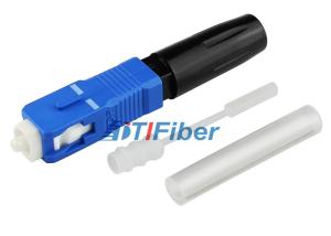 China Blue FTTH SC/UPC Quick Splice Fiber Optic Connectors / Optical Fiber Connectors factory