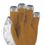 Flexible Cowhide Leather Firefighter Gloves Proximity Gloves Tear Resistance