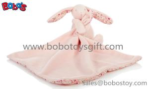 China CE approved good quanlity infant toy plush baby bunny hold blanket factory