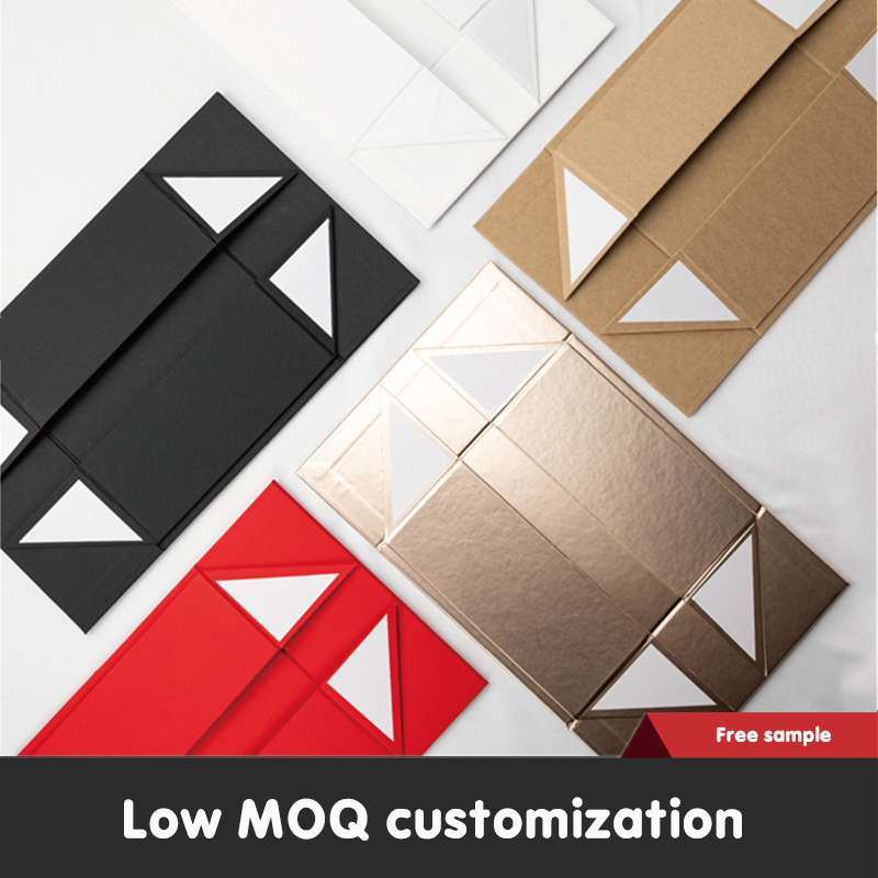 In Stock Luxury Matt Lamination Magnetic Folding Cardboard Box Garment Baby Clothes Package Gift Box