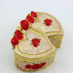 Double Heart Shape Metal Materials Jewelry Bracelet Box