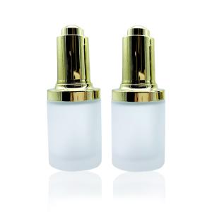 China Recyclable Transparent Frosted Glass Dropper Bottles 96*40mm factory