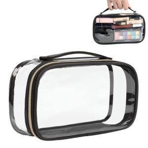 China Small Shockproof Travel Transparent Cosmetic Bag Organizer With Zipper factory