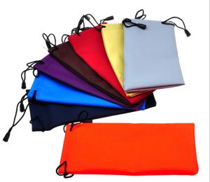 China Microfiber Cloth Glass Case Microfiber Clothing Pouches For Glass factory