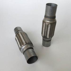 China Universal Metal Machined Parts Stainless Steel Exhaust Braided Flex Pipe With Nipples Extension factory