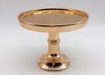 Electroplated Ceramic Cake Stand Rose Gold Color For Wedding And Party