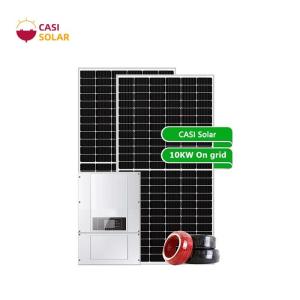 China ISO14001 On Grid Solar Power System 10KW Monocrystalline Solar Panel Efficiency factory