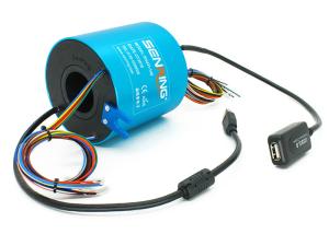 China Electrical Rotary 10E-11 USB Slip Ring Distributor RoHS Certificate factory