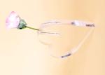 Clear Heart Shape Acrylic Display Stands Roses Love Frame Tabletop Rack For