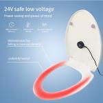 Graphene Heating Technology Washable Toilet Seat Cover Pad With Adjustable