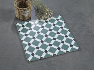 China Scratch-Resistant 200x200mm Ceramic Rustic Tiles For Living Room And Non-Slip Green Wall Tiles For Hotel factory